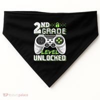 2nd Grade Level Unlocked Video Game Back To School USA-Made Doggie Bandana thumb 0