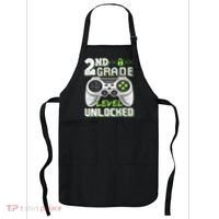 2nd Grade Level Unlocked Video Game Back To School Apron thumb 0