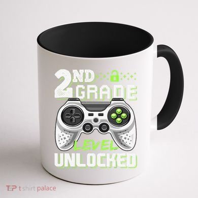 2nd Grade Level Unlocked Video Game Back To School Coffee Mug back