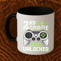 2nd Grade Level Unlocked Video Game Back To School Coffee Mug thumb 2
