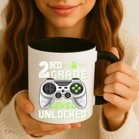 2nd Grade Level Unlocked Video Game Back To School Coffee Mug thumb 3