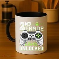 2nd Grade Level Unlocked Video Game Back To School Coffee Mug thumb 4