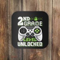 2nd Grade Level Unlocked Video Game Back To School Coaster thumb 0