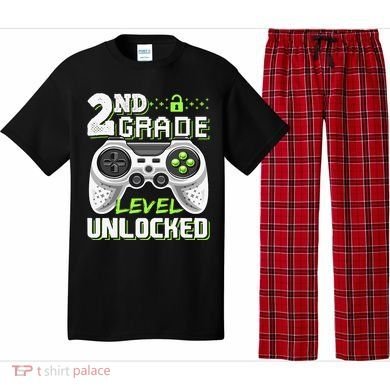2nd Grade Level Unlocked Video Game Back To School Pajama Set