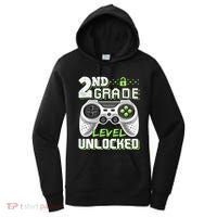 2nd Grade Level Unlocked Video Game Back To School Women's Hoodie thumb 0