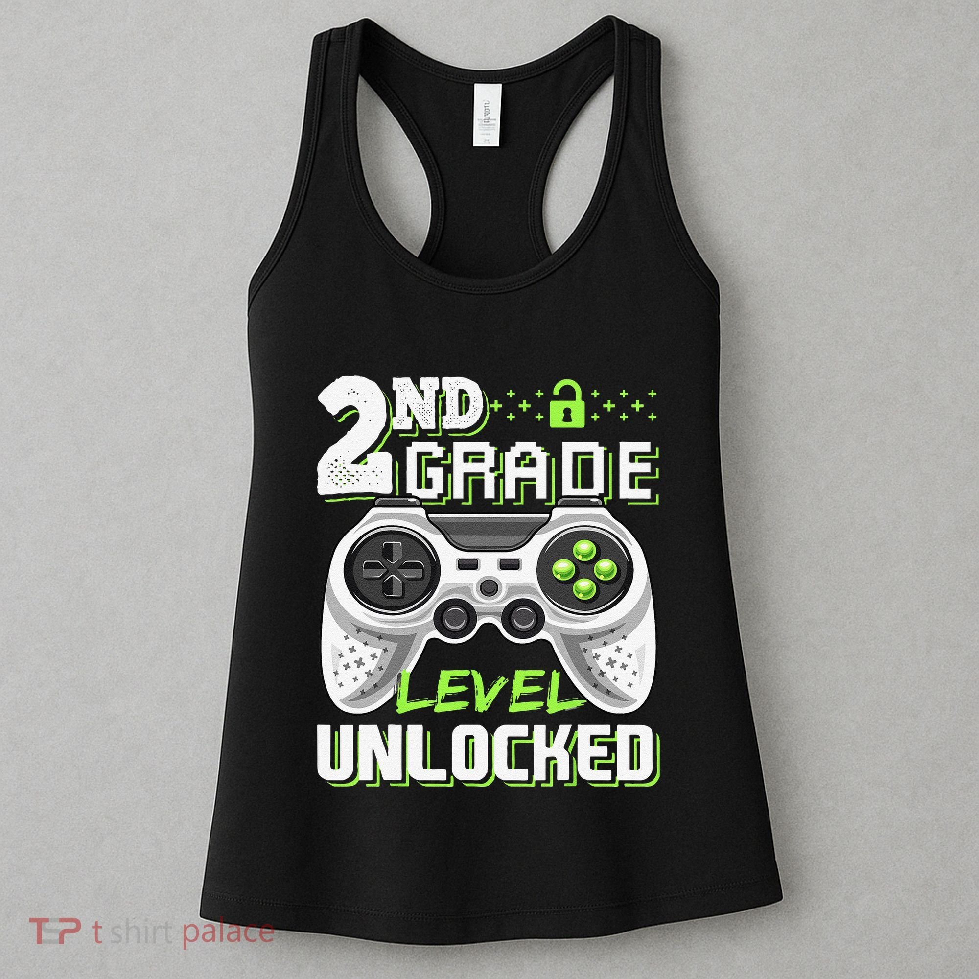 2nd Grade Level Unlocked Video Game Back To School Women's Tank Top