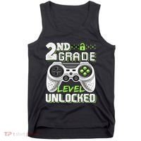 2nd Grade Level Unlocked Video Game Back To School Tank Top thumb 0
