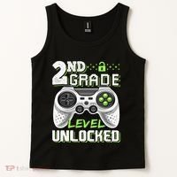2nd Grade Level Unlocked Video Game Back To School Tank Top thumb 2