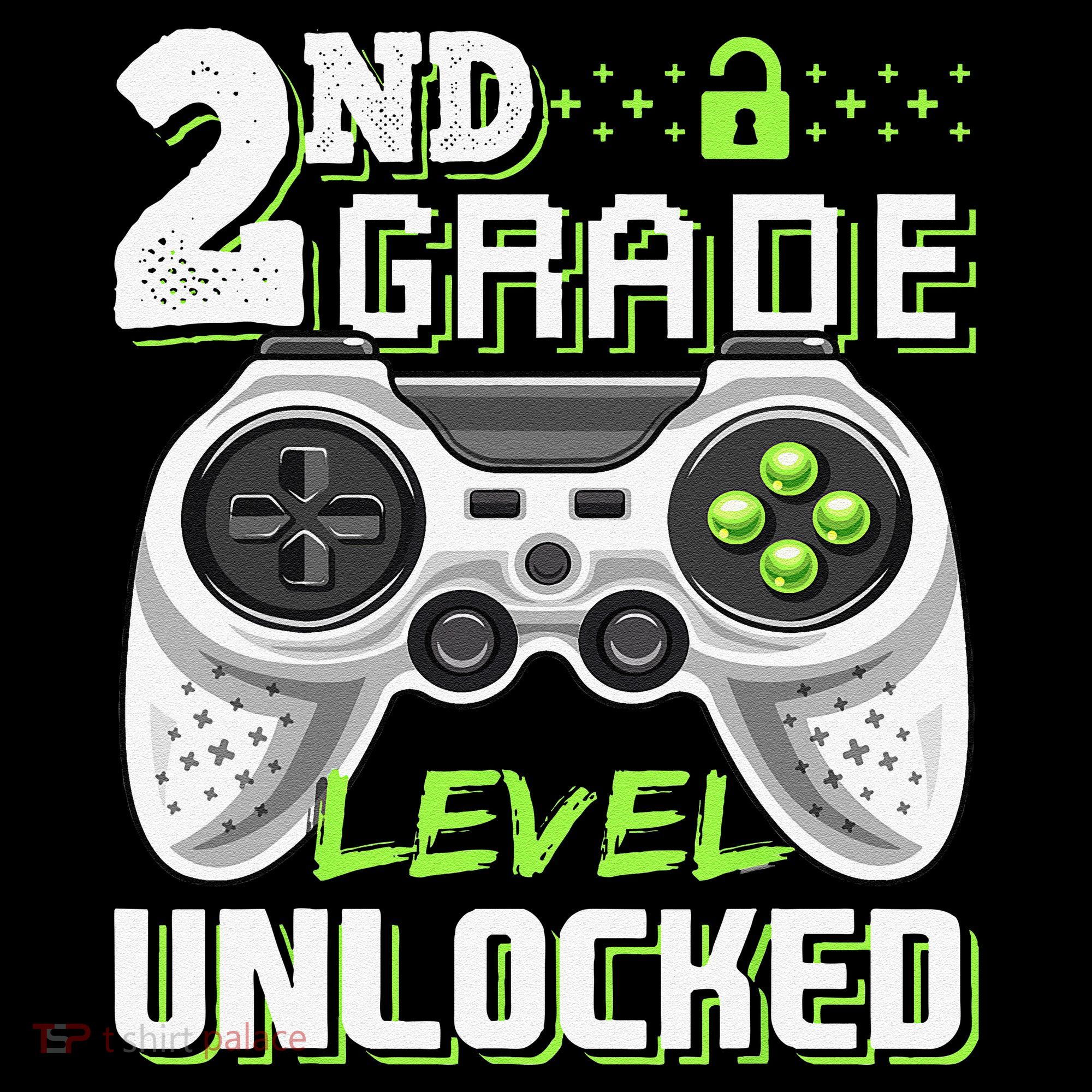 2nd Grade Level Unlocked Video Game Back To School Tank Top