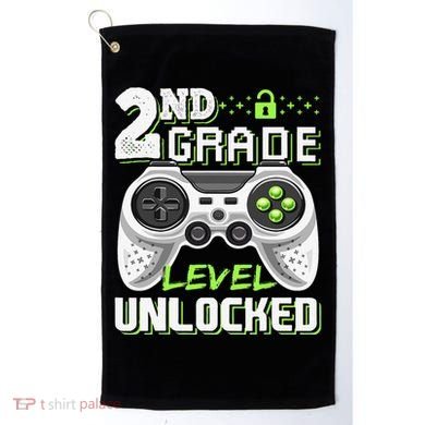 2nd Grade Level Unlocked Video Game Back To School Golf Towel