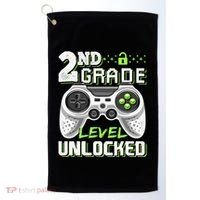 2nd Grade Level Unlocked Video Game Back To School Golf Towel thumb 0
