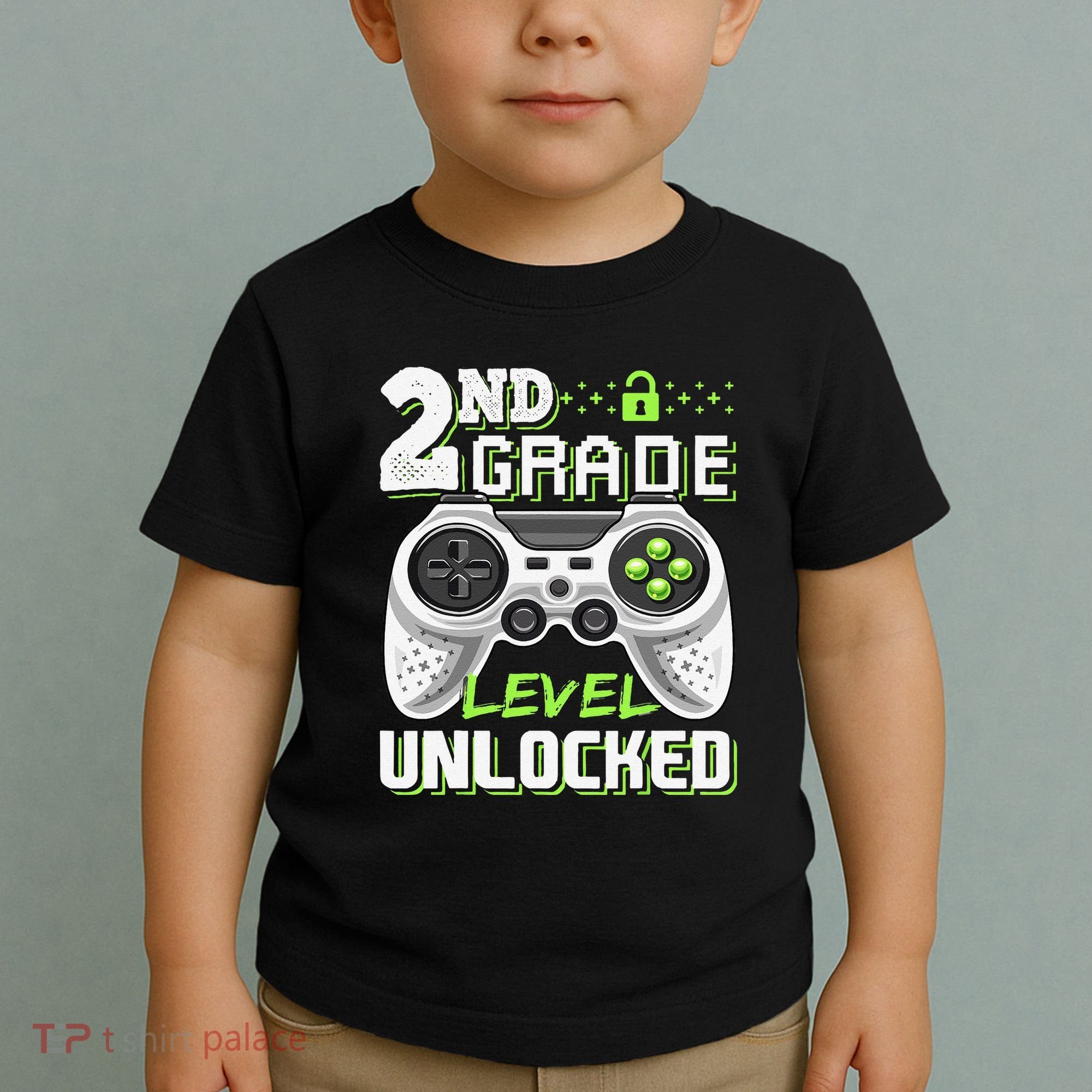 2nd Grade Level Unlocked Video Game Back To School Toddler T-Shirt