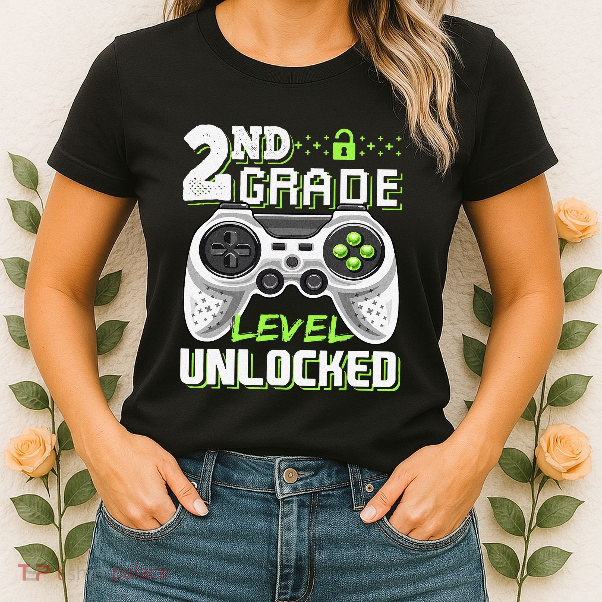 2nd Grade Level Unlocked Video Game Back To School Women's T-Shirt