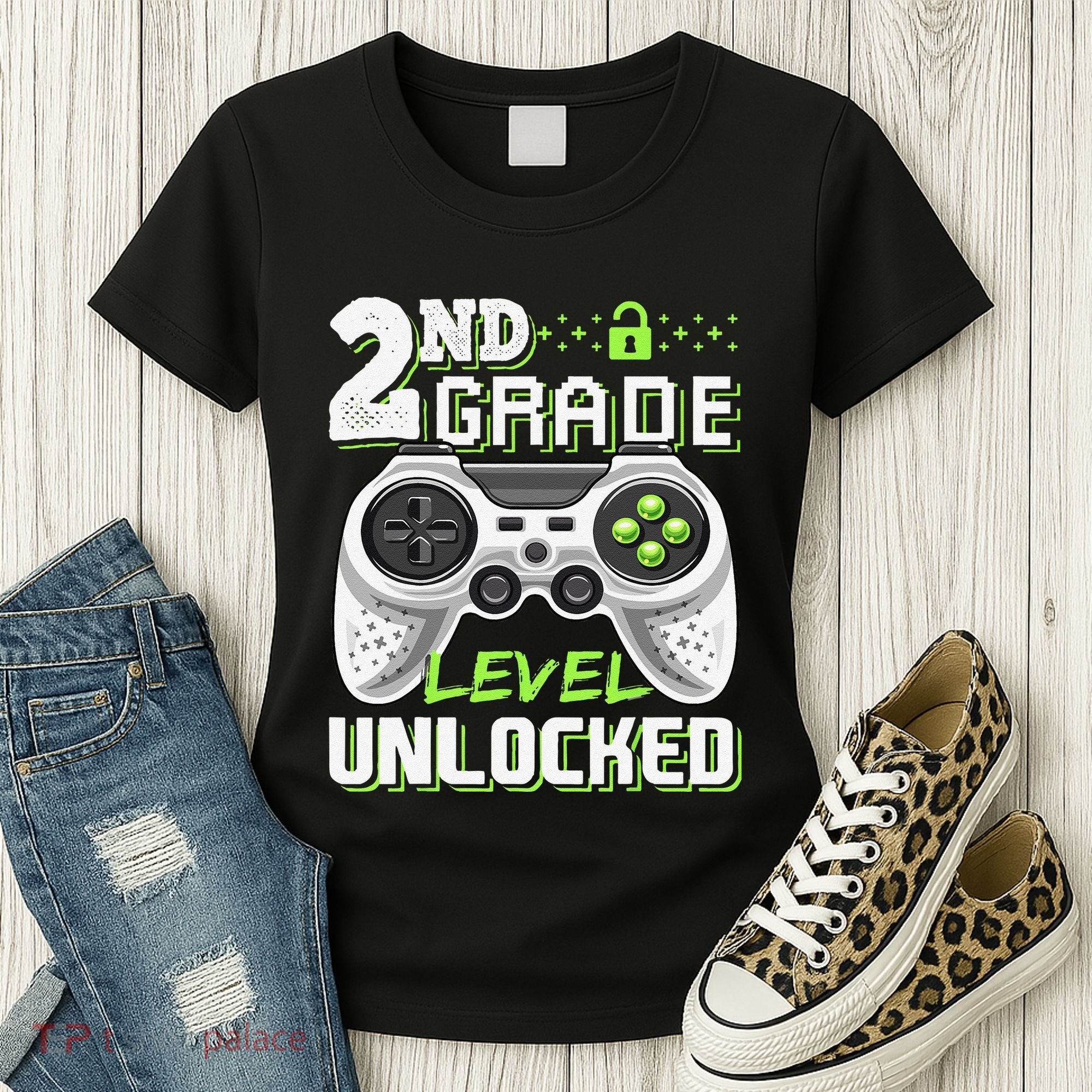 2nd Grade Level Unlocked Video Game Back To School Women's T-Shirt