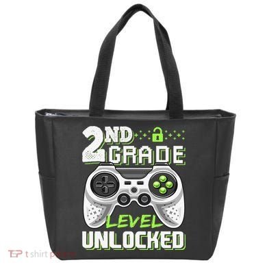 2nd Grade Level Unlocked Video Game Back To School Tote Bag