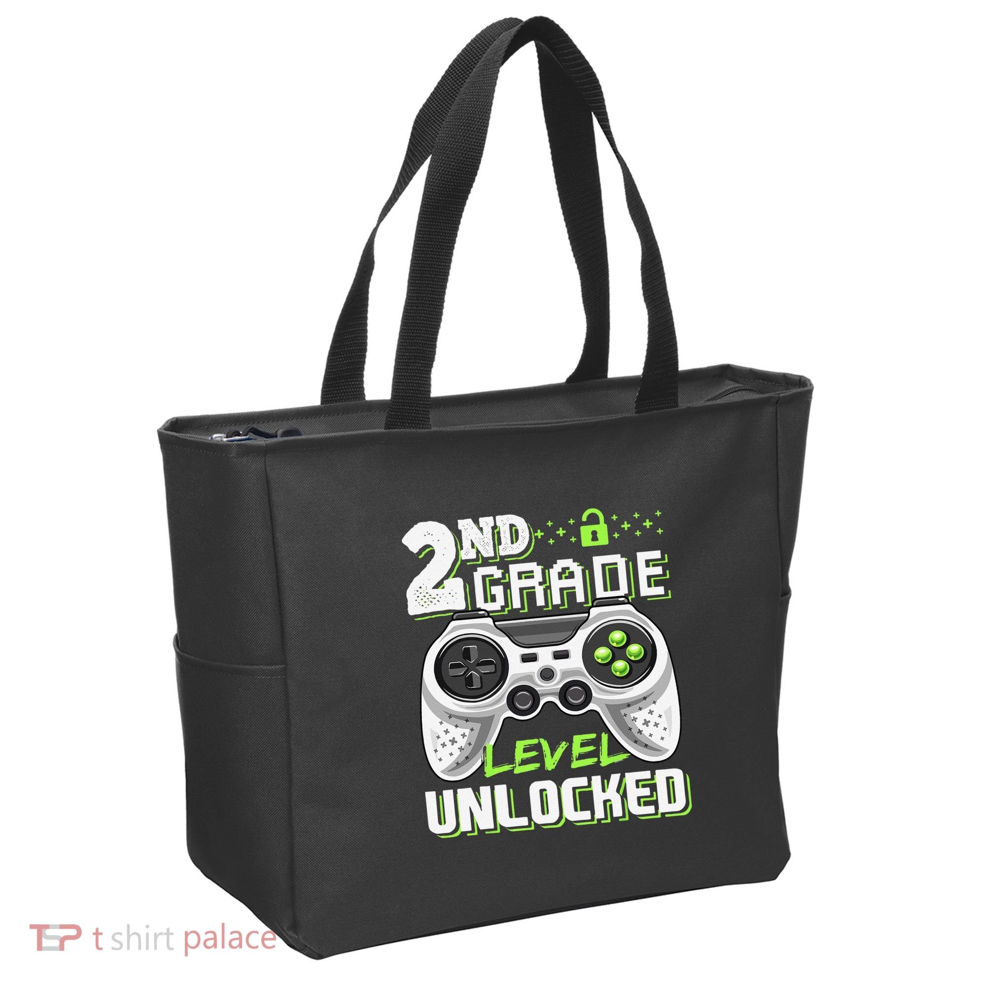 2nd Grade Level Unlocked Video Game Back To School Tote Bag