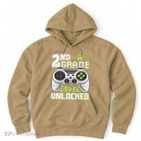 2nd Grade Level Unlocked Video Game Back To School Hoodie thumb 0