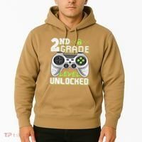 2nd Grade Level Unlocked Video Game Back To School Hoodie thumb 2