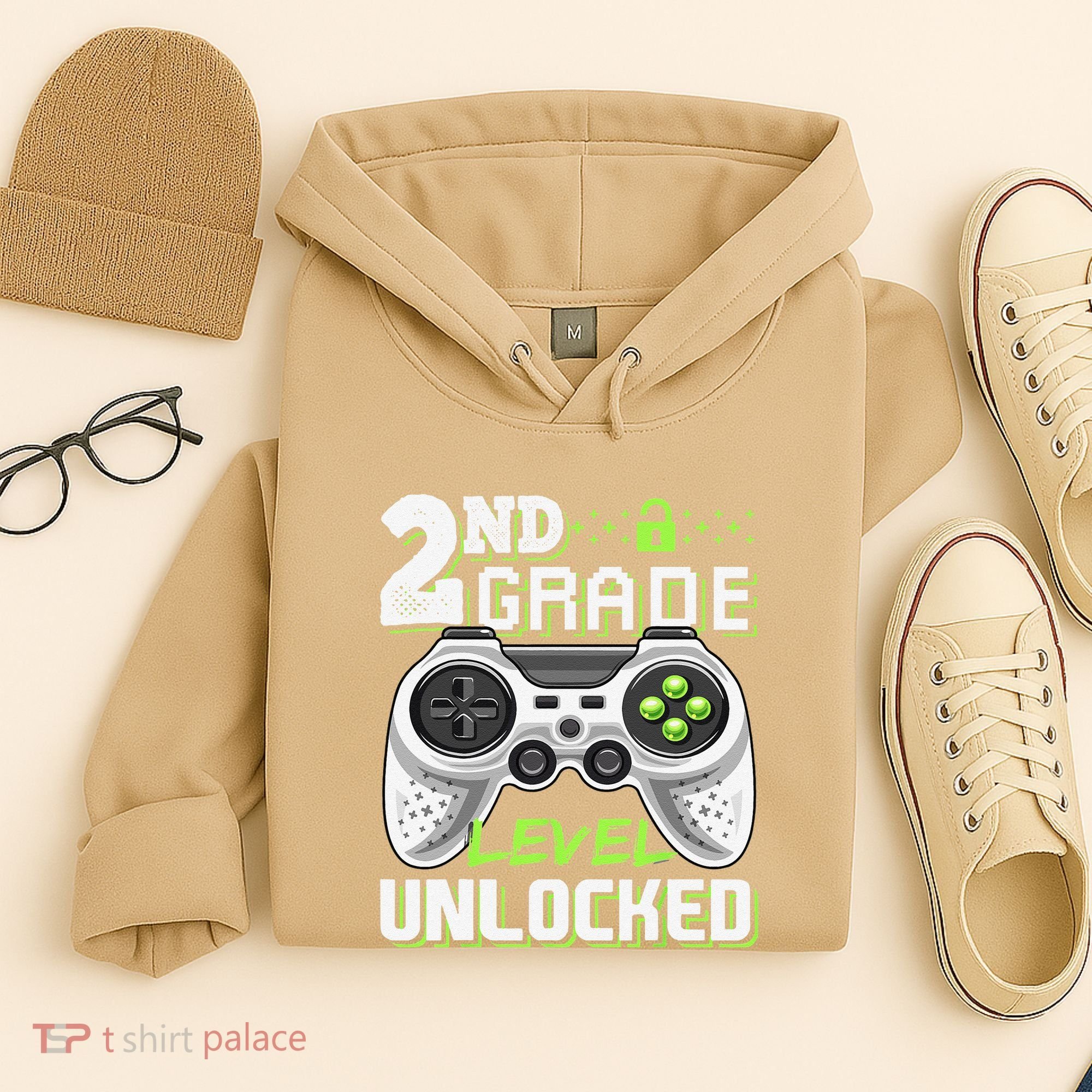 2nd Grade Level Unlocked Video Game Back To School Hoodie
