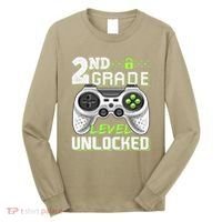 2nd Grade Level Unlocked Video Game Back To School Long Sleeve Shirt thumb 0