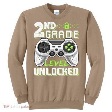 2nd Grade Level Unlocked Video Game Back To School Sweatshirt