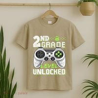 2nd Grade Level Unlocked Video Game Back To School T-Shirt thumb 2