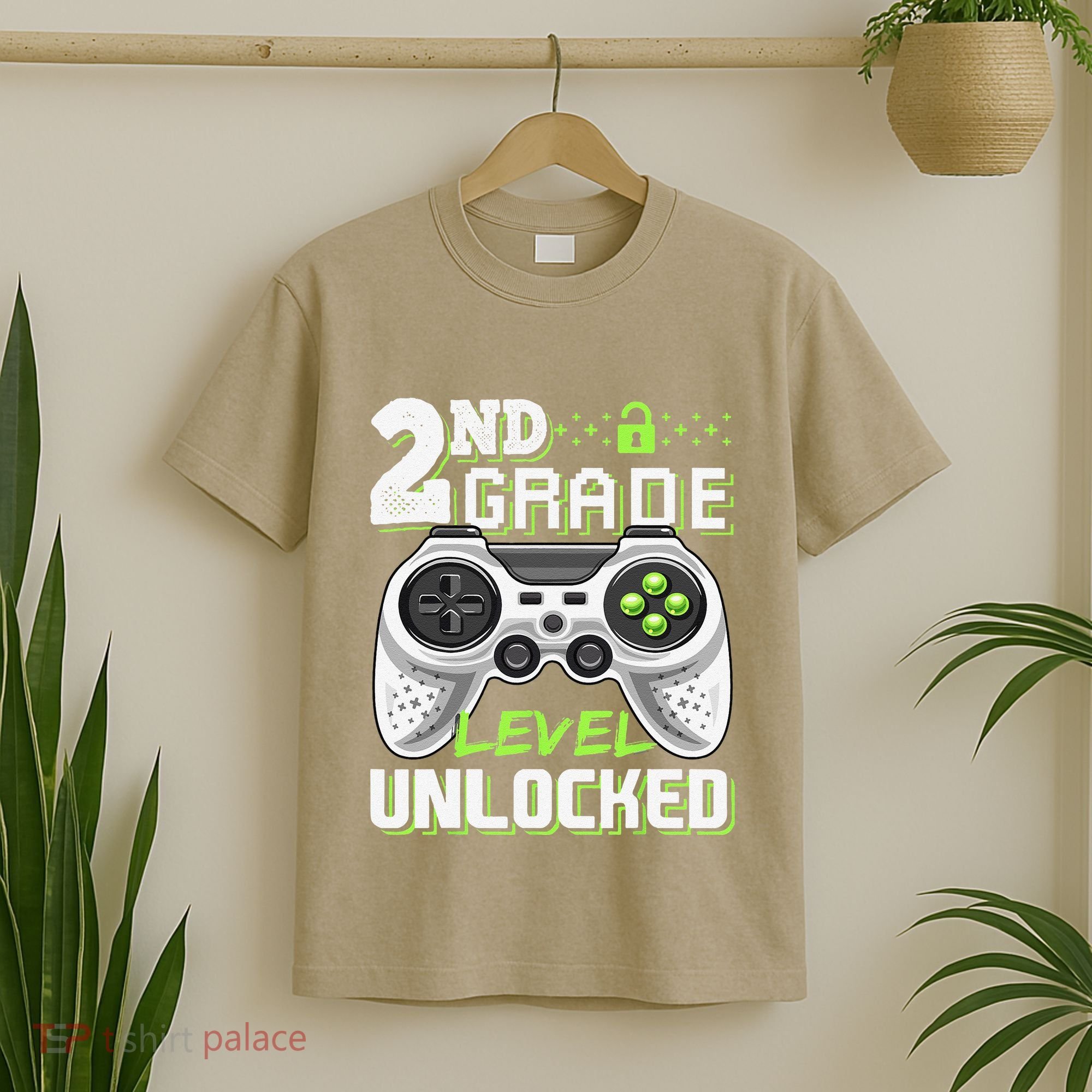 2nd Grade Level Unlocked Video Game Back To School T-Shirt