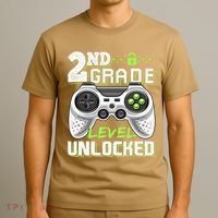 2nd Grade Level Unlocked Video Game Back To School T-Shirt thumb 3