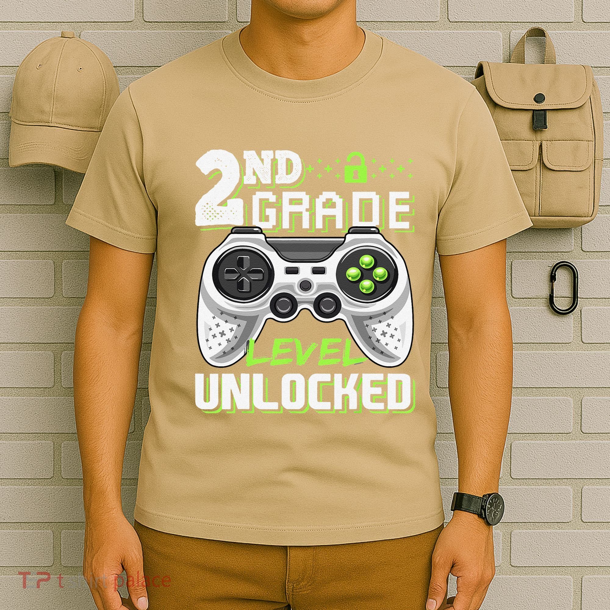 2nd Grade Level Unlocked Video Game Back To School T-Shirt