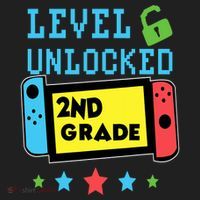 2nd Grade Level Unlocked Gamer First Day Of School Boy Beanie thumb 2