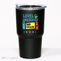 2nd Grade Level Unlocked Gamer First Day Of School Boy Tumbler thumb 0
