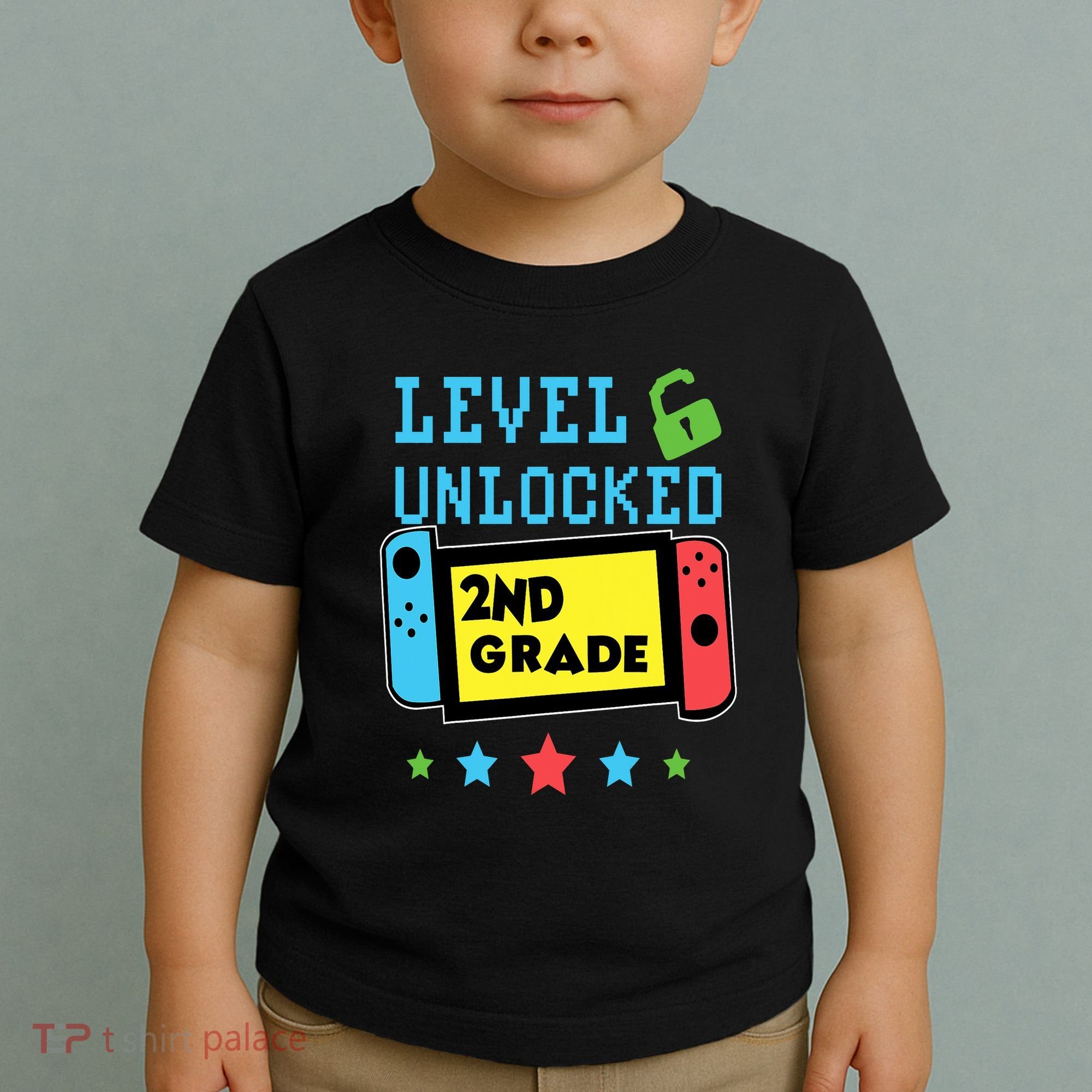 2nd Grade Level Unlocked Gamer First Day Of School Boy Toddler T-Shirt