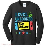 2nd Grade Level Unlocked Gamer First Day Of School Boy Kids Long Sleeve Shirt thumb 0