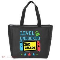 2nd Grade Level Unlocked Gamer First Day Of School Boy Tote Bag thumb 0