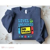 2nd Grade Level Unlocked Gamer First Day Of School Boy Sweatshirt thumb 2
