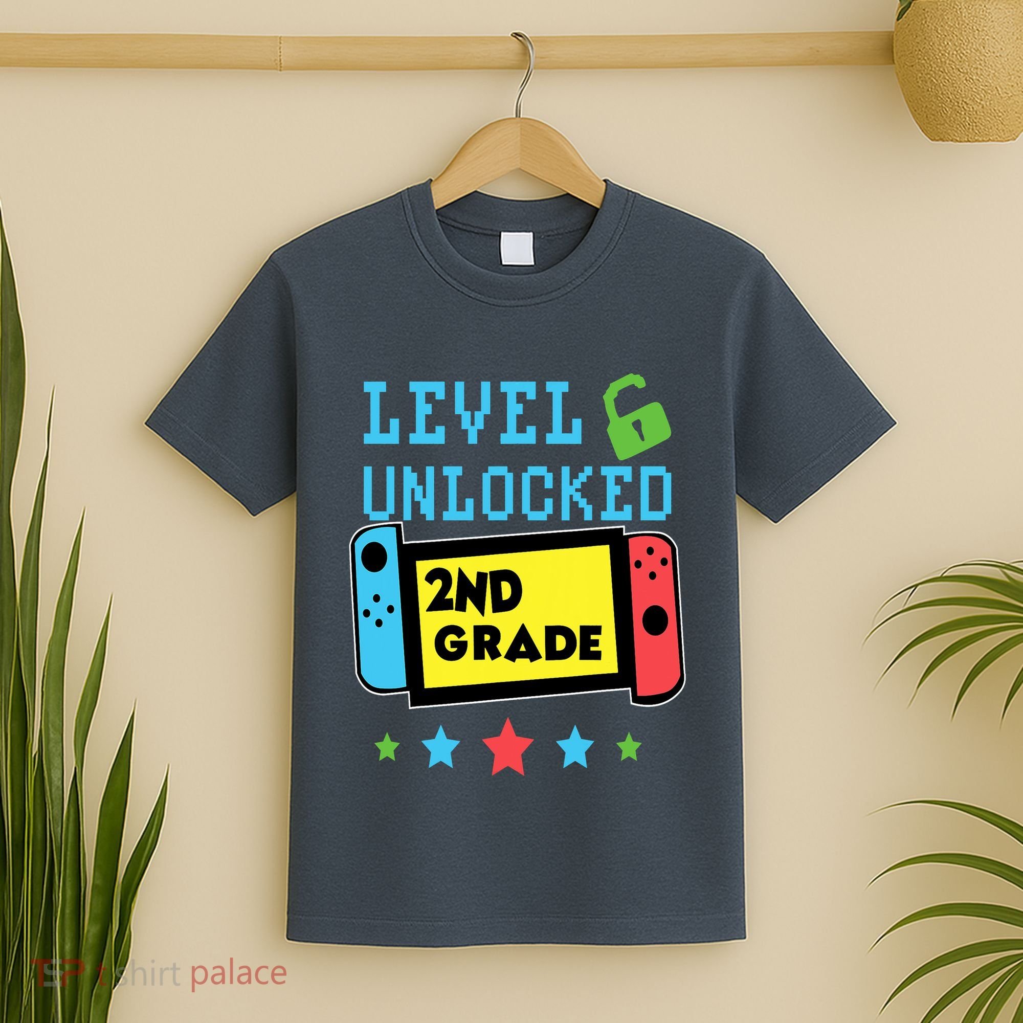 2nd Grade Level Unlocked Gamer First Day Of School Boy T-Shirt
