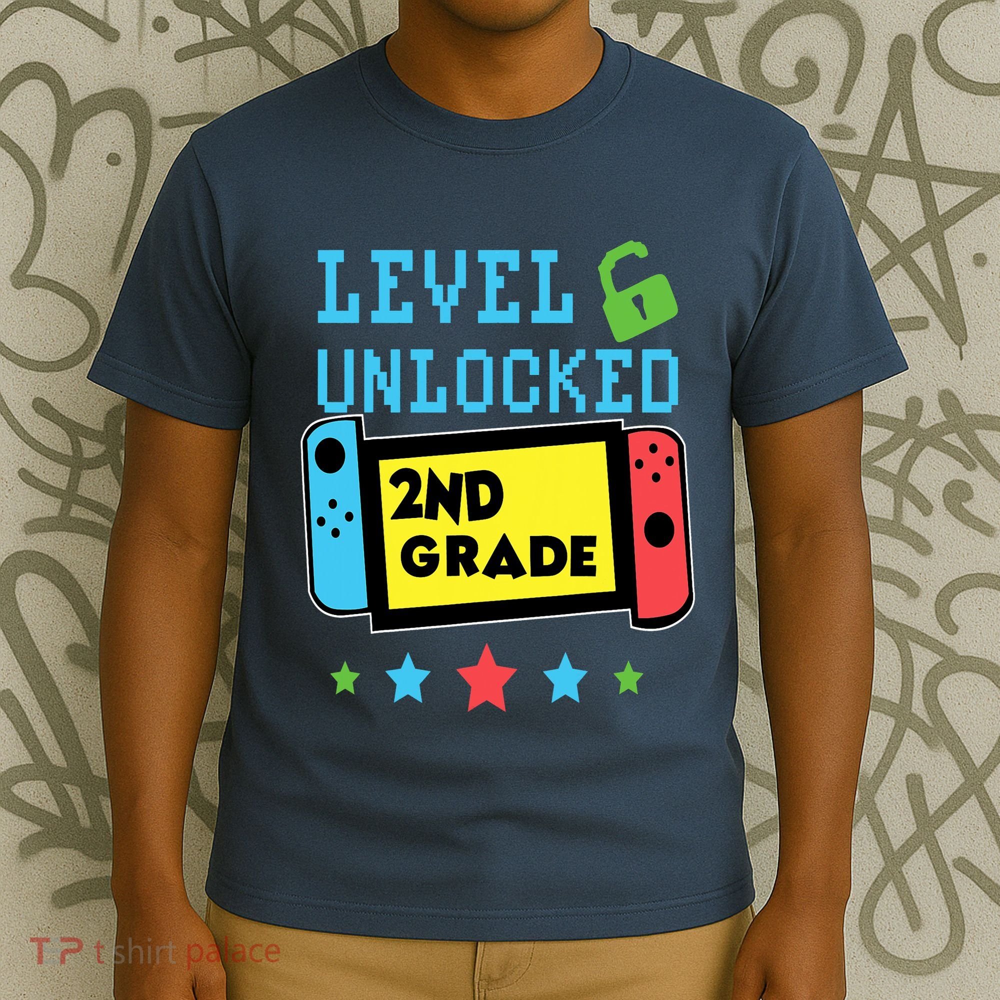 2nd Grade Level Unlocked Gamer First Day Of School Boy T-Shirt