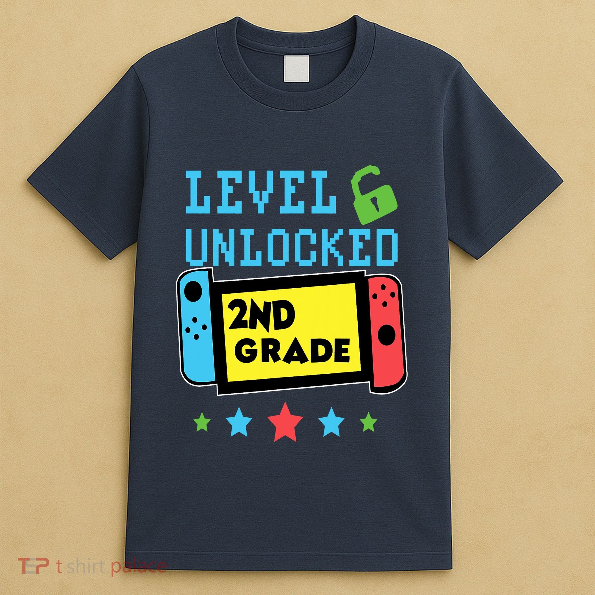 2nd Grade Level Unlocked Gamer First Day Of School Boy T-Shirt