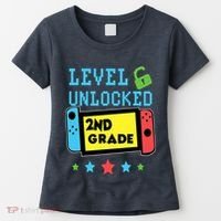 2nd Grade Level Unlocked Gamer First Day Of School Boy Women's T-Shirt thumb 0