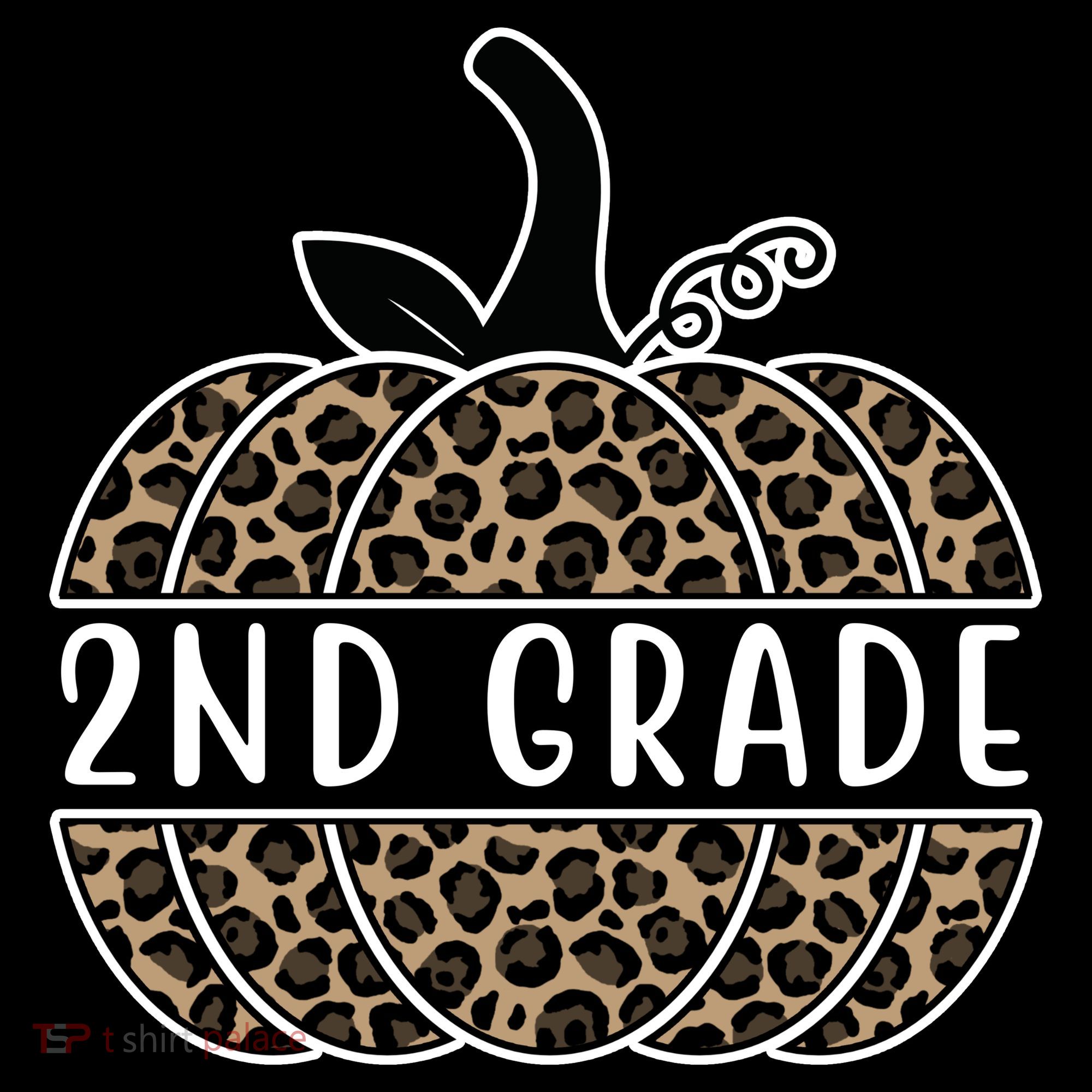 2nd Grade Leopard Pumpkin Coaster