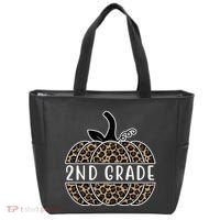 2nd Grade Leopard Pumpkin Tote Bag thumb 0