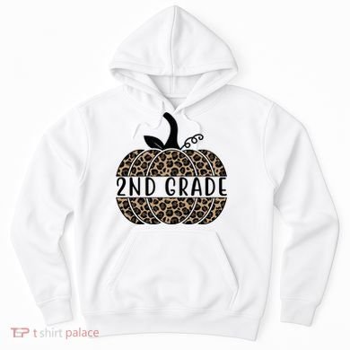 2nd Grade Leopard Pumpkin Hoodie