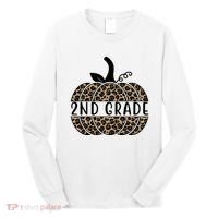 2nd Grade Leopard Pumpkin Long Sleeve Shirt thumb 0
