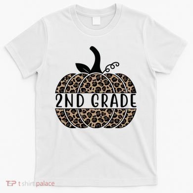 2nd Grade Leopard Pumpkin T-Shirt