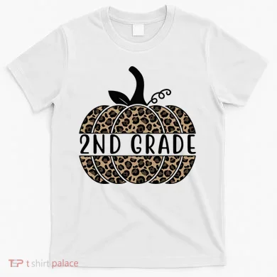 2nd Grade Leopard Pumpkin T-Shirt