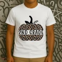 2nd Grade Leopard Pumpkin T-Shirt thumb 3