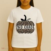 2nd Grade Leopard Pumpkin T-Shirt thumb 4