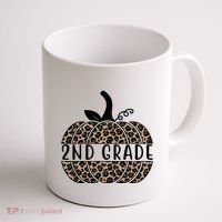 2nd Grade Leopard Pumpkin Coffee Mug thumb 1