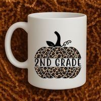 2nd Grade Leopard Pumpkin Coffee Mug thumb 2