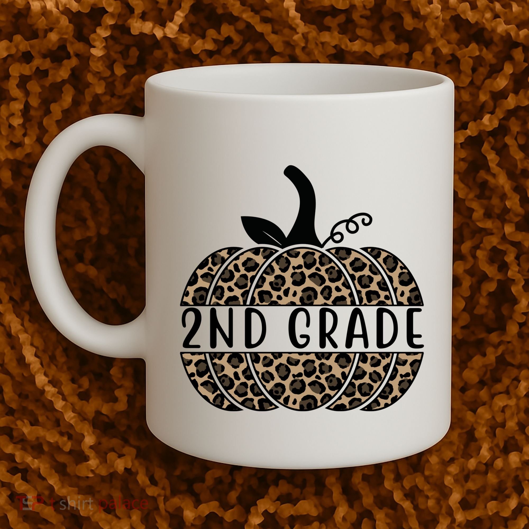 2nd Grade Leopard Pumpkin Coffee Mug